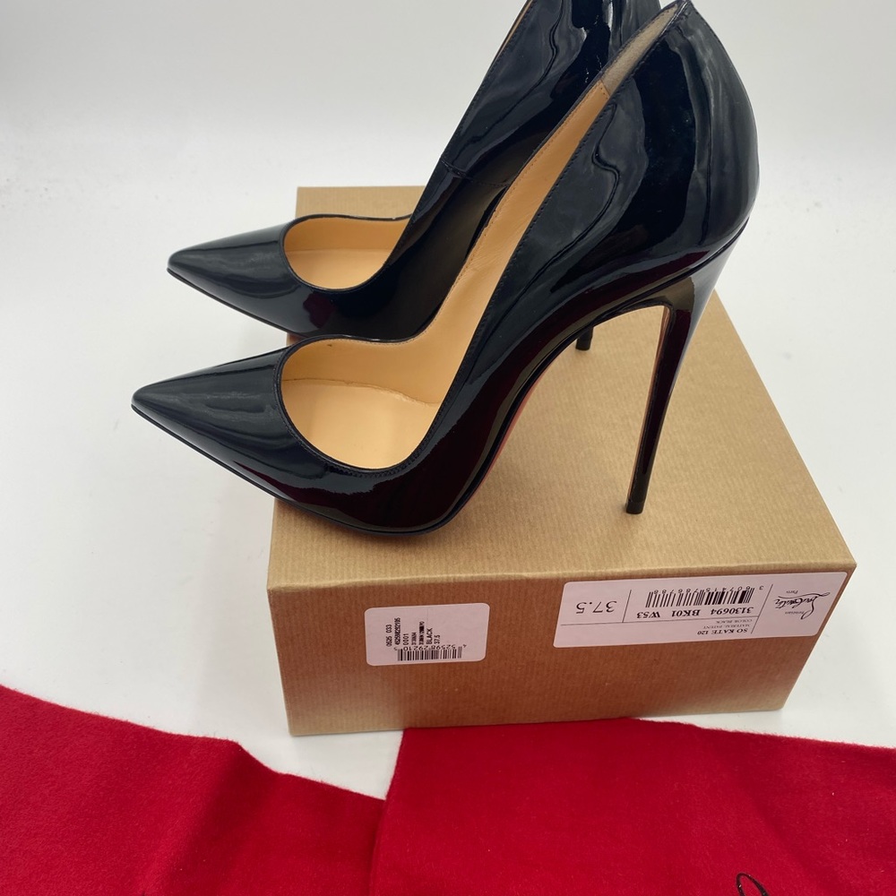 Women’s Christian Louboutin so Kate  120 patent Pumps size 37.5 made in … - Picture 8 of 11